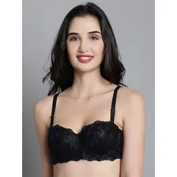 MAKCLAN Women Medium Coverage Underwired Lightly Padded Balconette Bra-picture-27