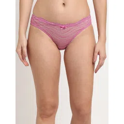 MAKCLAN Women Purple Self-Design Lingerie Set K1401LQL-picture-33