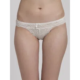 MAKCLAN Women Self Design Lace Low-Rise Thong Brief-picture-14