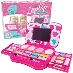 Make it Up My First Makeup Set, Girls Makeup Kit, Fold Out Makeup Palette With Mirror & Secure Close, Safety Tested- Non Toxic (Laptop Design)-picture-42