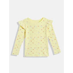makemyfab Floral Print Ruffles Top-picture-16
