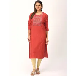 MAKEOVER FASHIONS Ethnic Motifs Embroidered Thread Work Thread Work Kurti-picture-22