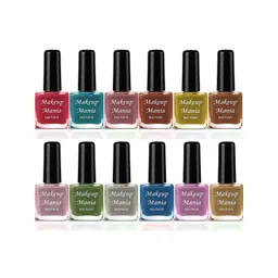 Makeup Mania Set of 12 High-Shine Long-Lasting Non-Toxic Nail Polish 6ml Each - Shade  214-picture-13