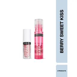 Makeup Revolution London Relove Roll Baby Goji Berry Lip Oil & Sweet Lip Gloss Combo-picture-42