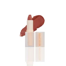 Makeup Revolution Lip Allure Soft Satin Lipstick Wifey Dusky Pink - 3.2 gm-image-42