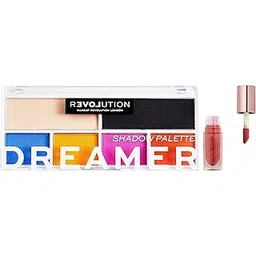 Makeup Revolution Pout Bomb Plumping Gloss- Peachy Coral |4.6 mlColour Play Dreamer Eyeshadow Palette, Mixed-picture-28
