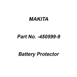 Makita Battery Protector Suitable for TD043D, Part No 450599-9-image-3