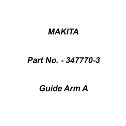 Makita Guide Arm A Suitable For DTR181, Part No 347770-3-image-28
