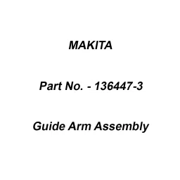 Makita Guide Arm Assembly Suitable For DTR181, Part No 136447-3-image-30