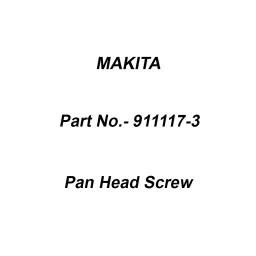 Makita Pan Head Screw Size M4x12 for 1900B, Part No 911117-3-image-10