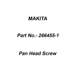 Makita Pan Head Screw Size M4x12 for MT921, Part No 266455-1-image-4