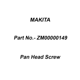 Makita Pan Head Screw Size M4x12 for TC101D, Part No ZM00000149-image-8
