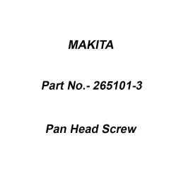 Makita Pan Head Screw Size M4x25 for MT410, Part No 265101-3-image-49
