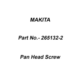 Makita Pan Head Screw Size M4x5 for MT190, Part No 265132-2-image-46