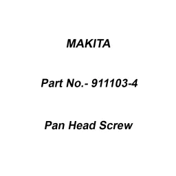 Makita Pan Head Screw Size M4x6 for LC1230, Part No 911103-4-image-45