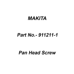 Makita Pan Head Screw Size M5x12 for 9227C, Part No 911211-1-image-34