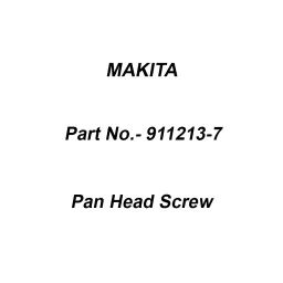 Makita Pan Head Screw Size M5x12 with WR for LS1040, Part No 911213-7-image-6