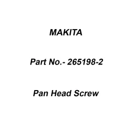 Makita Pan Head Screw Size M8x25 for 9617, Part No 265198-2-image-17