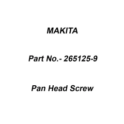 Makita Pan Head Screw Size M8x30 for MT240, Part No 265125-9-image-16