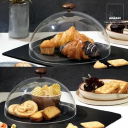 makrey Cake Food Cover Dome Cloche 12"/ 30.5cms Acrylic Cake Server-picture-24