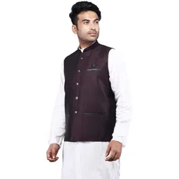 maksud enterprise Solid Men Waistcoat image 3