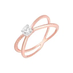 Malabar Gold and Diamonds 18k (750) BIS Hallmark Rose Gold Ring for Women-picture-16
