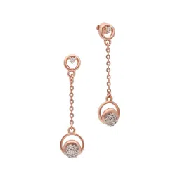 Malabar Gold and Diamonds 18k (750) Rose Gold Earrings for Women-picture-17