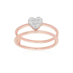 Malabar Gold and Diamonds 18k Gold Heart Ring for Women-picture-33
