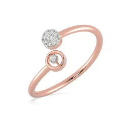 Malabar Gold and Diamonds 18k Rose Gold & Diamond Mine Ring for Women-picture-22