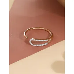 Malabar Gold and Diamonds 18k Rose Gold & Diamond Mine Ring for Women-picture-28