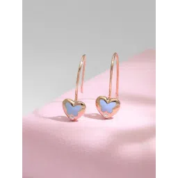 Malabar Gold and Diamonds 18k Rose Gold Diamond Drop Earrings-picture-18