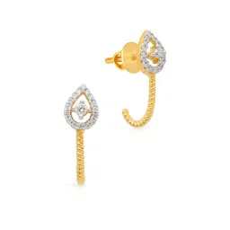 Malabar Gold and Diamonds 18k Yellow Gold Hoop Earrings-picture-35