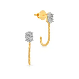 Malabar Gold and Diamonds 18k Yellow Gold Hoop Earrings-picture-38