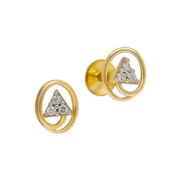 Malabar Gold and Diamonds 22k (916) Yellow Gold Earrings for Women-picture-17