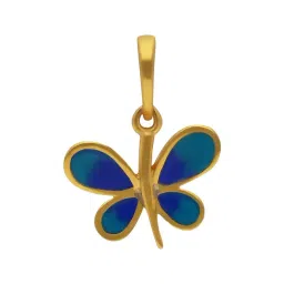 Malabar Gold and Diamonds 22k (916) Yellow Gold Pendant for Girls-picture-32