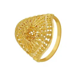 Malabar Gold and Diamonds 22k (916) Yellow Gold Ring for Women-picture-11