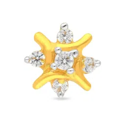 Malabar Gold and Diamonds 22k Gold Floral Nosepin for Women-image-45