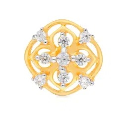 Malabar Gold and Diamonds 22k Gold Floral Nosepin for Women-image-22