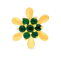 Malabar Gold and Diamonds 22k Gold Floral Nosepin for Women-image-28