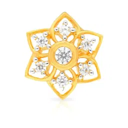 Malabar Gold and Diamonds 22k Gold Floral Nosepin for Women-image-18