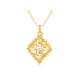 Malabar Gold and Diamonds 22k Gold Pendant without Chain for Women-image-12