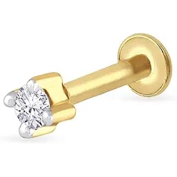 malabar gold & diamonds Real Diamond Nose Pin for Women 18 k Gold | Original Diamond & 18kt Gold Nose pin | 18k BIS Hallmark (750) Nose Stud for Women & Girls with Piercing for Birthday & Diwali Gift-picture-32
