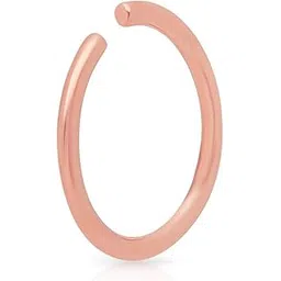 malabar gold & diamonds Rose Gold Nose Pin for Women 18 k | 18k BIS Hallmark (750) Nose Stud for Women and Girls with Piercing-picture-11