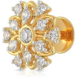 malabar gold & diamonds Yellow Gold Nose Pin for Women 22 k | 22k BIS Hallmark (916) Nose Stud for Women and Girls with Piercing-picture-38