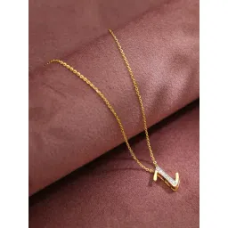 Malabar Gold and Diamonds Z Design 18k Gold Unisex Pendant without Chain-picture-18