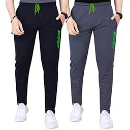 malakar Track Pants for Men || Activewear Pants || Men’s Joggers Polyester with 2 Side Pockets Casual Trousers Stretchable (Sports | Gym | Yoga) (New Green Sport)(Pack of 2)-picture-14
