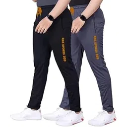 malakar Track Pants for Men || Activewear Pants || Men’s Joggers Polyester with 2 Side Pockets Casual Trousers Stretchable (Sports | Gym | Yoga) (Orange Sport)(Pack of 2)-picture-10