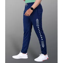 malakar Pack of 2 Men Printed Dark Blue, Light Green Track Pants image 5