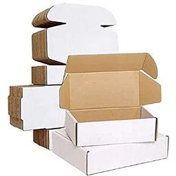 Self-Locking Box Cardboard 3Ply White self locking,Maille,corrugated box size :-8X5X2 inch Packaging Box-image-3