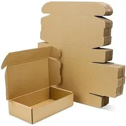 Self-Locking Box Craft Paper 3ply corrugated self-locking packing box size :-8X8x4 inch Packaging Box-image-7
